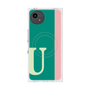 プレミアムスクエアケース with SnapMag［ オリジナル - initial color line - U green ］