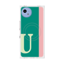 プレミアムスクエアケース with SnapMag［ オリジナル - initial color line - U green ］