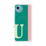 プレミアムスクエアケース with SnapMag［ オリジナル - initial color line - U green ］