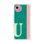 プレミアムスクエアケース with SnapMag［ オリジナル - initial color line - U green ］