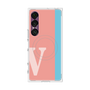 プレミアムスクエアケース with SnapMag［ オリジナル - initial color line - V pink ］