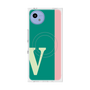 プレミアムスクエアケース with SnapMag［ オリジナル - initial color line - V green ］