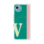プレミアムスクエアケース with SnapMag［ オリジナル - initial color line - V green ］