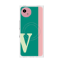 プレミアムスクエアケース with SnapMag［ オリジナル - initial color line - V green ］
