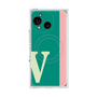 プレミアムスクエアケース with SnapMag［ オリジナル - initial color line - V green ］
