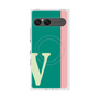 プレミアムスクエアケース with SnapMag［ オリジナル - initial color line - V green ］