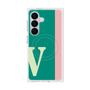 プレミアムスクエアケース with SnapMag［ オリジナル - initial color line - V green ］