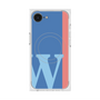 プレミアムスクエアケース with SnapMag［ オリジナル - initial color line - W blue ］