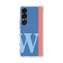 プレミアムスクエアケース with SnapMag［ オリジナル - initial color line - W blue ］