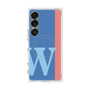 プレミアムスクエアケース with SnapMag［ オリジナル - initial color line - W blue ］