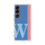 プレミアムスクエアケース with SnapMag［ オリジナル - initial color line - W blue ］