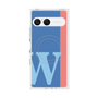 プレミアムスクエアケース with SnapMag［ オリジナル - initial color line - W blue ］