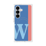 プレミアムスクエアケース with SnapMag［ オリジナル - initial color line - W blue ］