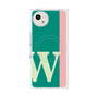 プレミアムスクエアケース with SnapMag［ オリジナル - initial color line - W green ］
