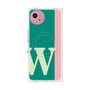 プレミアムスクエアケース with SnapMag［ オリジナル - initial color line - W green ］