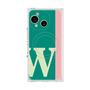プレミアムスクエアケース with SnapMag［ オリジナル - initial color line - W green ］