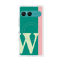 プレミアムスクエアケース with SnapMag［ オリジナル - initial color line - W green ］