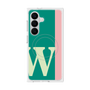プレミアムスクエアケース with SnapMag［ オリジナル - initial color line - W green ］
