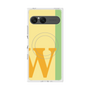 プレミアムスクエアケース with SnapMag［ オリジナル - initial color line - W yellow ］