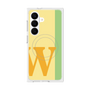 プレミアムスクエアケース with SnapMag［ オリジナル - initial color line - W yellow ］