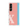プレミアムスクエアケース with SnapMag［ オリジナル - initial color line - X pink ］