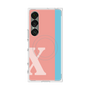 プレミアムスクエアケース with SnapMag［ オリジナル - initial color line - X pink ］