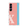 プレミアムスクエアケース with SnapMag［ オリジナル - initial color line - X pink ］