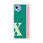 プレミアムスクエアケース with SnapMag［ オリジナル - initial color line - X green ］