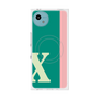 プレミアムスクエアケース with SnapMag［ オリジナル - initial color line - X green ］