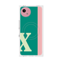 プレミアムスクエアケース with SnapMag［ オリジナル - initial color line - X green ］