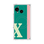 プレミアムスクエアケース with SnapMag［ オリジナル - initial color line - X green ］