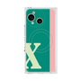 プレミアムスクエアケース with SnapMag［ オリジナル - initial color line - X green ］
