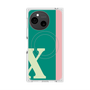 プレミアムスクエアケース with SnapMag［ オリジナル - initial color line - X green ］