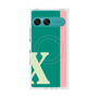 プレミアムスクエアケース with SnapMag［ オリジナル - initial color line - X green ］