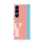 プレミアムスクエアケース with SnapMag［ オリジナル - initial color line - Y pink ］