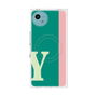 プレミアムスクエアケース with SnapMag［ オリジナル - initial color line - Y green ］