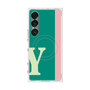 プレミアムスクエアケース with SnapMag［ オリジナル - initial color line - Y green ］