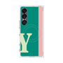 プレミアムスクエアケース with SnapMag［ オリジナル - initial color line - Y green ］