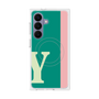 プレミアムスクエアケース with SnapMag［ オリジナル - initial color line - Y green ］