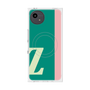 プレミアムスクエアケース with SnapMag［ オリジナル - initial color line - Z green ］