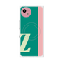 プレミアムスクエアケース with SnapMag［ オリジナル - initial color line - Z green ］