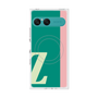 プレミアムスクエアケース with SnapMag［ オリジナル - initial color line - Z green ］