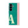 プレミアムスクエアケース with SnapMag［ オリジナル - initial color line - A green ］