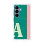 プレミアムスクエアケース with SnapMag［ オリジナル - initial color line - A green ］