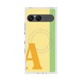 プレミアムスクエアケース with SnapMag［ オリジナル - initial color line - A yellow ］