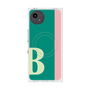 プレミアムスクエアケース with SnapMag［ オリジナル - initial color line - B green ］