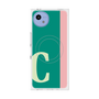 プレミアムスクエアケース with SnapMag［ オリジナル - initial color line - C green ］