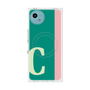 プレミアムスクエアケース with SnapMag［ オリジナル - initial color line - C green ］