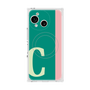 プレミアムスクエアケース with SnapMag［ オリジナル - initial color line - C green ］