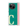 プレミアムスクエアケース with SnapMag［ オリジナル - initial color line - C green ］